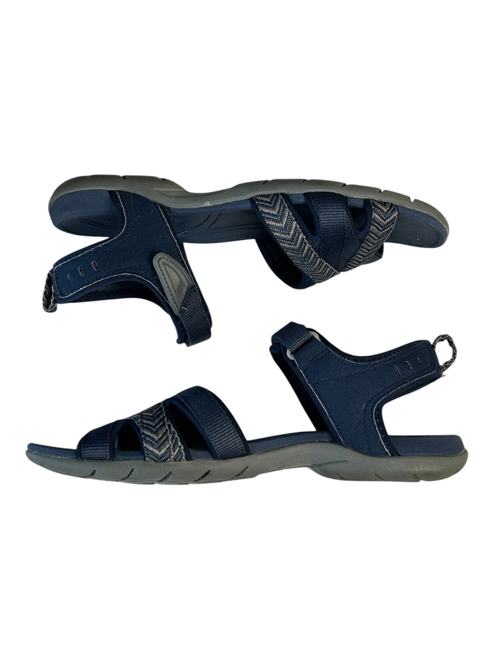 Croft & Barrow Navy Talee Strappy Slide Sandals
